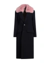 Zadig & Voltaire Woman Coat Navy Size L Wool, Polyamide, Cashmere