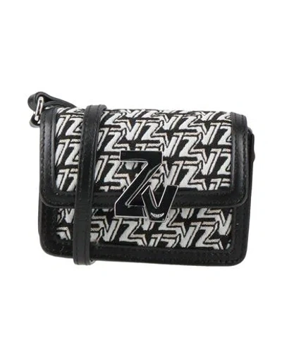 Zadig & Voltaire Woman Cross-body Bag Black Size - Leather, Textile Fibers