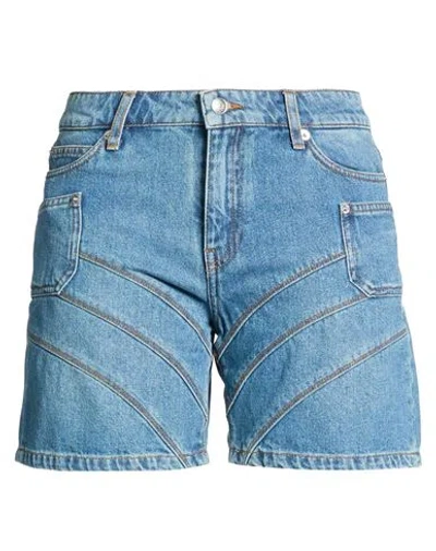 Zadig & Voltaire Woman Denim Shorts Blue Size 2 Cotton