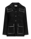 Zadig & Voltaire Woman Jacket Black Size S Goat Skin In Black
