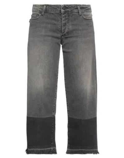 Zadig & Voltaire Woman Jeans Grey Size 25 Cotton, Elastane