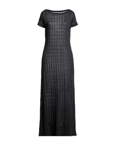 Zadig & Voltaire Woman Maxi Dress Charcoal Size Xs Polyester, Cotton In Grey