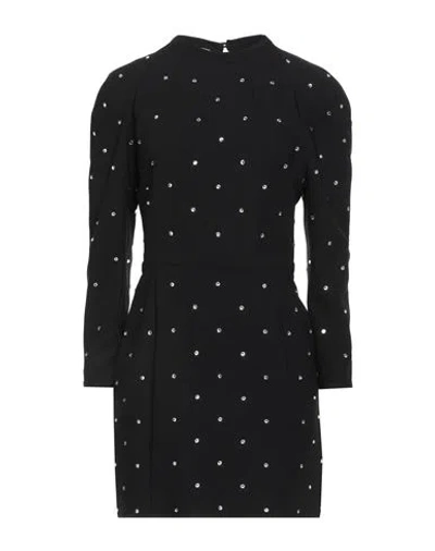 ZADIG & VOLTAIRE ZADIG & VOLTAIRE WOMAN MINI DRESS BLACK SIZE M POLYESTER, ACETATE