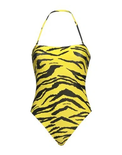 Zadig & Voltaire Woman One-piece Swimsuit Marigold Size 6 Polyester, Elastane In Yellow