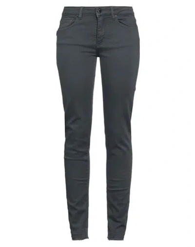 Zadig & Voltaire Woman Pants Lead Size 28 Cotton, Elastane In Grey
