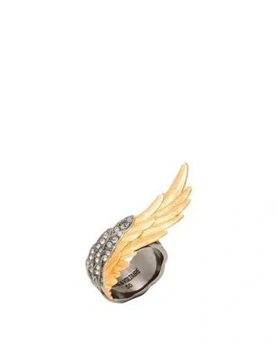 Zadig & Voltaire Woman Ring Gunmetal Size 6 Metal In Gray
