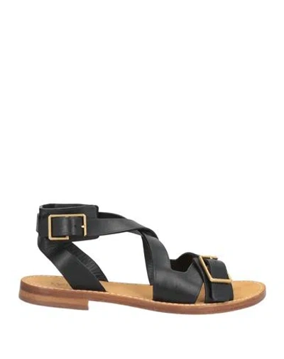 Zadig & Voltaire Woman Sandals Black Size 8 Leather