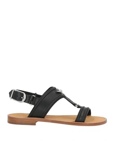 Zadig & Voltaire Woman Sandals Black Size 9 Leather