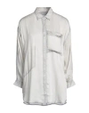 Zadig & Voltaire Woman Shirt Light Grey Size Xs Viscose In Grey