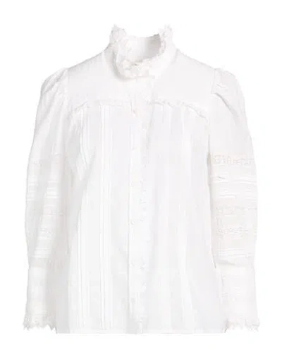 Zadig & Voltaire Woman Shirt White Size S Organic Cotton, Viscose