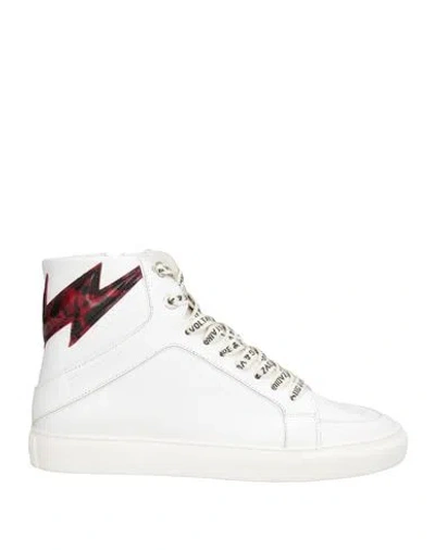 Zadig & Voltaire Woman Sneakers White Size 10 Leather