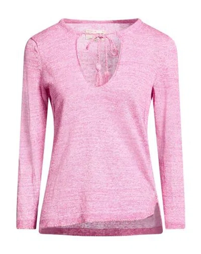Zadig & Voltaire Woman Sweater Pink Size M Linen, Silk