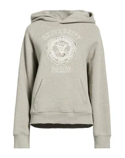 Zadig & Voltaire Woman Sweatshirt Light Grey Size M Cotton, Polyester In Gray