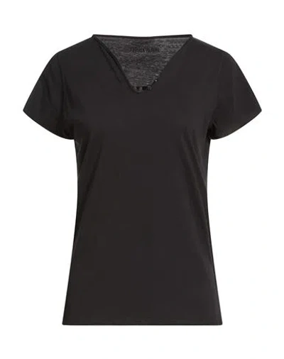 Zadig & Voltaire Woman T-shirt Black Size M Cotton