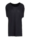 Zadig & Voltaire Woman T-shirt Black Size M Viscose, Wool In Black