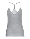 Zadig & Voltaire Woman Tank Top Light Grey Size L Modal