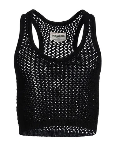 Zadig & Voltaire Woman Top Black Size S Cotton