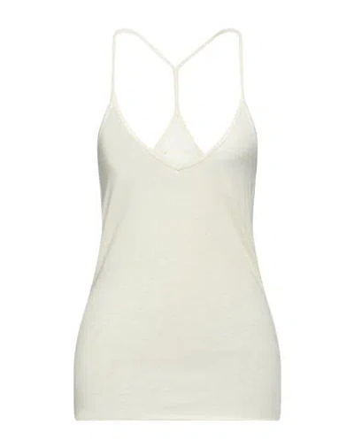 Zadig & Voltaire Woman Top Pastel Yellow Size L Cotton, Modal