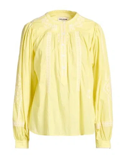 Zadig & Voltaire Woman Top Pastel Yellow Size S Cotton