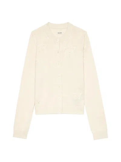 Zadig & Voltaire Women's Alpha Stars Cardigan In Sand