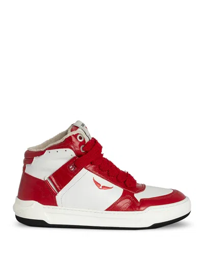 Zadig & Voltaire Women's High Wings Mid Top Sneakers