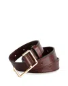 Zadig & Voltaire Women's La Cecelia Leather Belt In Brown