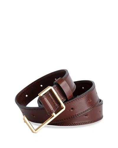 Zadig & Voltaire Women's La Cecelia Leather Belt In Brown