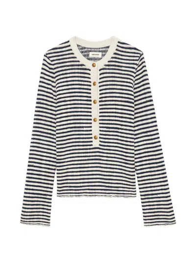 Zadig & Voltaire Women's Mandala Henley Sweater In Multi