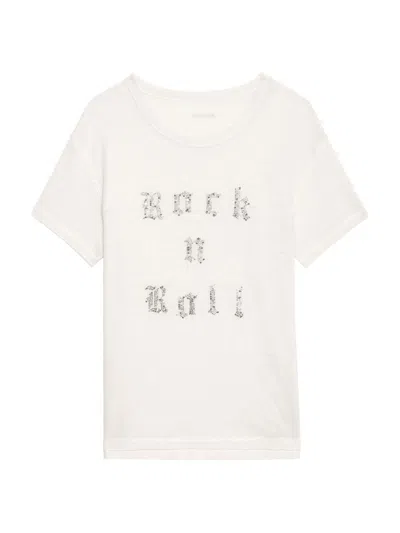 Zadig & Voltaire Marta Linen T-shirt In White