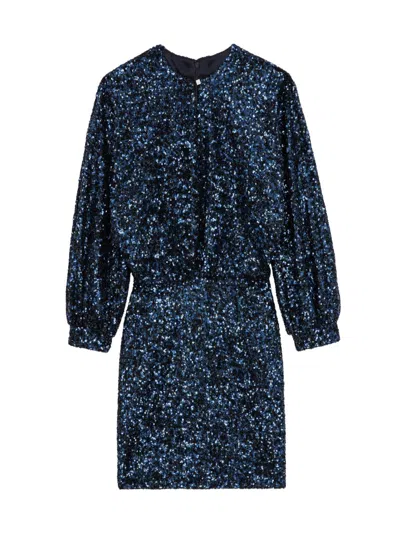 Zadig & Voltaire Women's Rui Sequined Minidress In Black