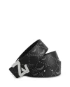 Zadig & Voltaire Monogram-pattern Belt In Black