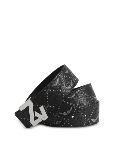 ZADIG & VOLTAIRE WOMEN'S ZV INITIALE PRINTED BELT