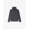 Zadig & Voltaire Womens Anthracite Mora Funnel-neck Cashmere Jumper In Gray