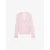 Zadig & Voltaire Womens Bebe Rivy Embroidered-wings Cashmere Jumper In Pink