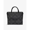 Zadig & Voltaire Womens Angel Monogram Canvas Tote Bag Black In Black