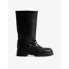 Zadig & Voltaire Angie Buckle-strap Boots In Black