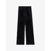 Zadig & Voltaire Womens Black Poma Straight-leg Low-rise Woven Trousers In Black