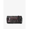 Zadig & Voltaire Womens Rocky Punk Nano Leather Clutch Black In Black