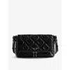 Zadig & Voltaire Womens Black Rocky Ii Xl Leather Shoulder Bag In Black