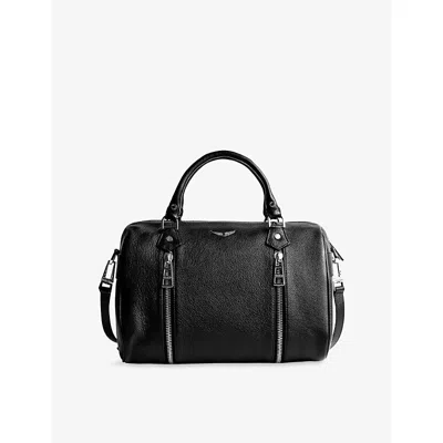 Zadig & Voltaire Womens Black Sunny Medium Leather Tote Bag