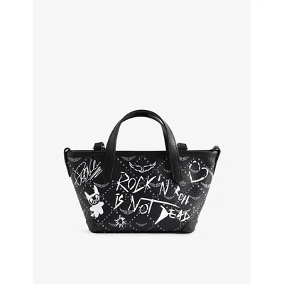 Zadig & Voltaire Womens Black Z Shopper Monogram Nano Coated-canvas Tote Bag