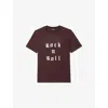 Zadig & Voltaire Edwin Rock N Roll Strass T-shirt In Burgundy