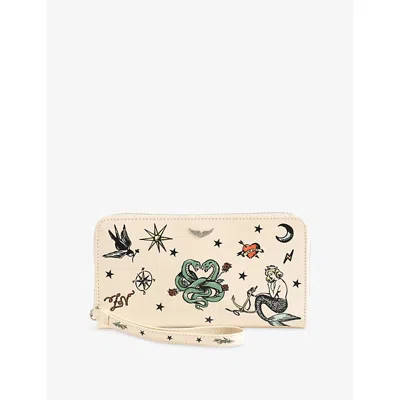 Zadig & Voltaire Womens Compagnon Leather Wallet Flash