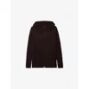 Zadig & Voltaire Womens Dark Chocolate Cosya Hooded Wool And Cashmere Cardigan Xs In Brown