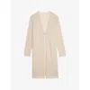 Zadig & Voltaire Womens Cream Daffyz Star-pointelle Long-sleeve Cashmere Cardigan In Neutral