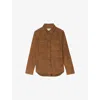 Zadig & Voltaire Womens Daim Thelma Patch-pocket Suede Shirt Xs In Brown