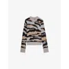 Zadig & Voltaire Malty Merino Wool Crewneck Sweater In Brown
