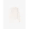Zadig & Voltaire Womens Nalty Stud-embellished Wool And Cashmere-blend Jumper Ecru Xs In Neutral