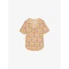 Zadig & Voltaire Womens Ecru Terzo Floral-print Woven Top Xs In Multi