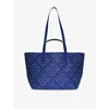 Zadig & Voltaire Womens Logo-print Coated-canvas Xl Shopper Electric In Blue